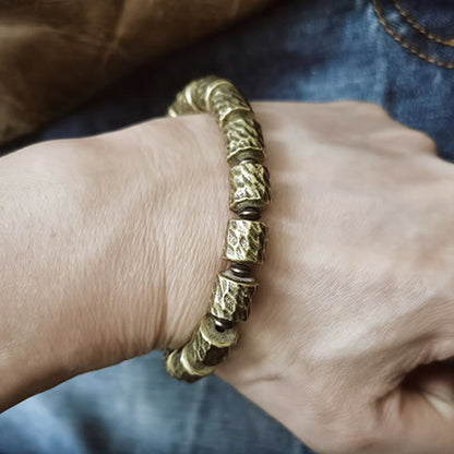 Mythstone Copper Meteorite Crater Pattern Luck Bracelet