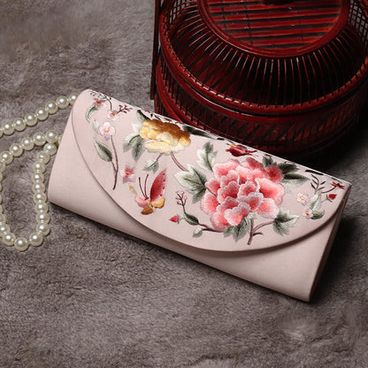 Mythstone Peony Tulip Su Embroidery Wedding Shopping Purse Handbag Crossbody Bag