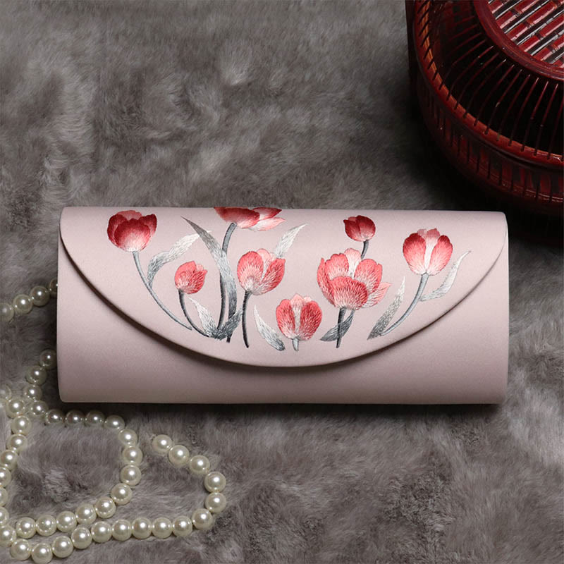 Mythstone Peony Tulip Su Embroidery Wedding Shopping Purse Handbag Crossbody Bag