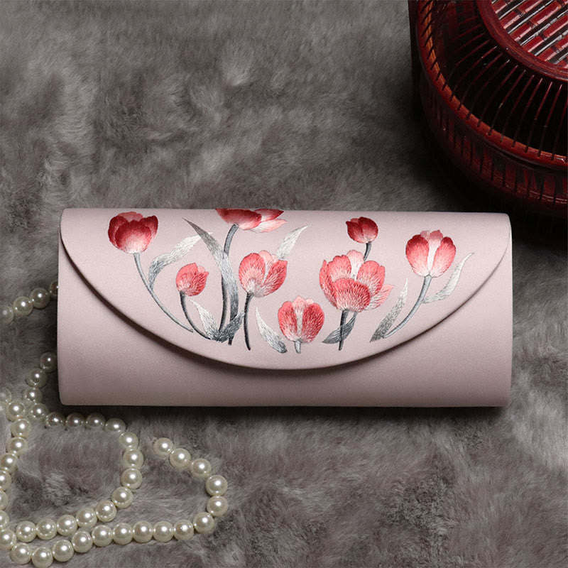 Mythstone Plum Bossom Tulip Su Embroidery Wedding Shopping Purse Handbag Crossbody Bag