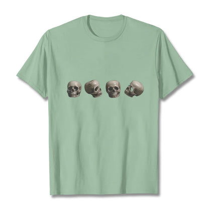 Mythstone Tibetan The Lord Of The Corpse Forest Skulls Pattern Tee T-shirt