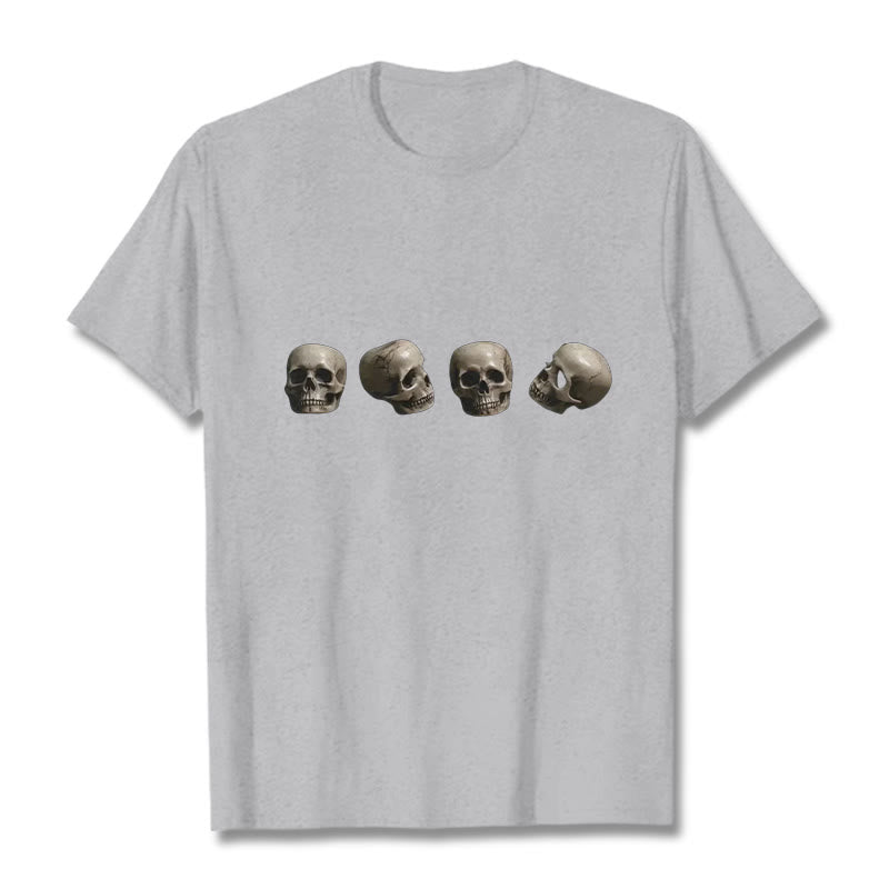 Mythstone Tibetan The Lord Of The Corpse Forest Skulls Pattern Tee T-shirt