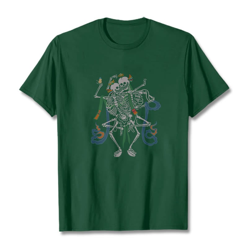 Mythstone Tibetan The Lord Of The Corpse Forest Design Tee T-shirt