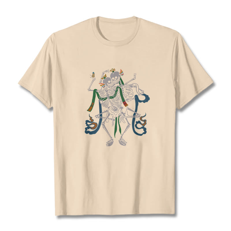 Mythstone Tibetan The Lord Of The Corpse Forest Design Tee T-shirt