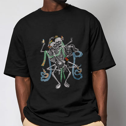 Mythstone Tibetan The Lord Of The Corpse Forest Design Tee T-shirt