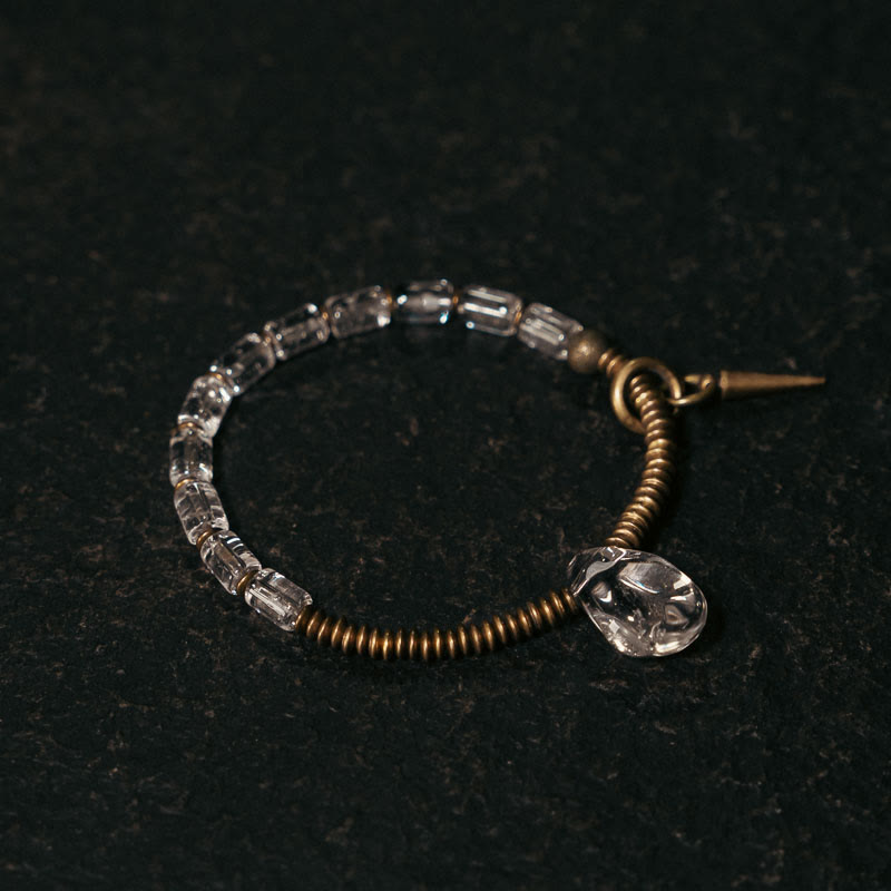 Mythstone Copper White Crystal Luck Bracelet