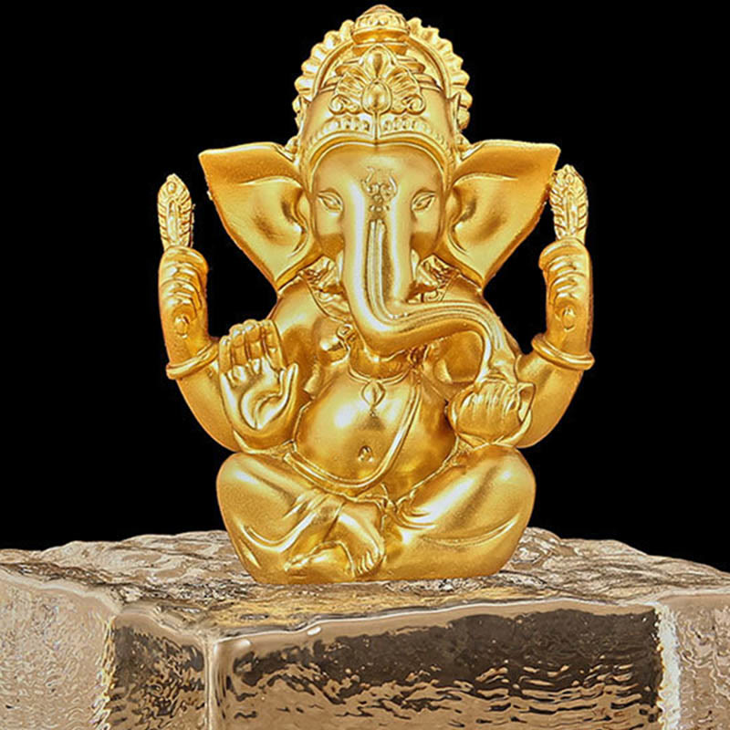 Mythstone Ganesh Ganpati Elephant Statue Transformation Home Resin Decoration