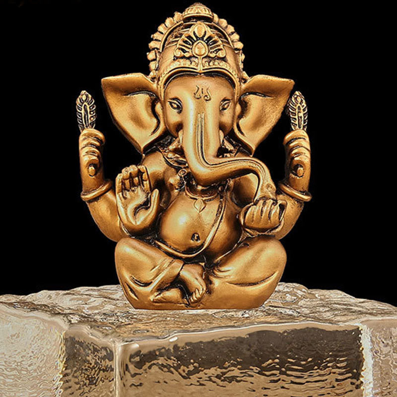 Mythstone Ganesh Ganpati Elephant Statue Transformation Home Resin Decoration