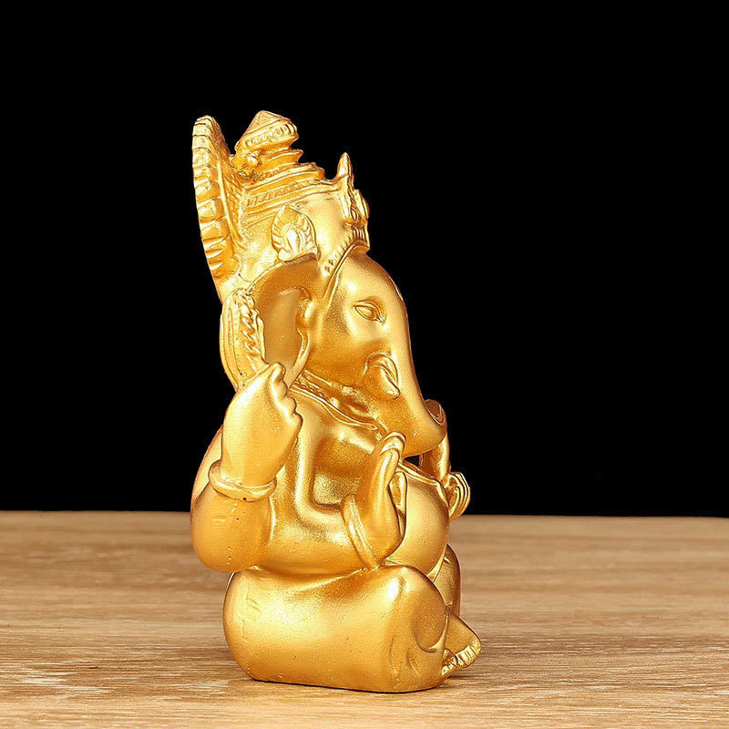 Mythstone Ganesh Ganpati Elephant Statue Transformation Home Resin Decoration