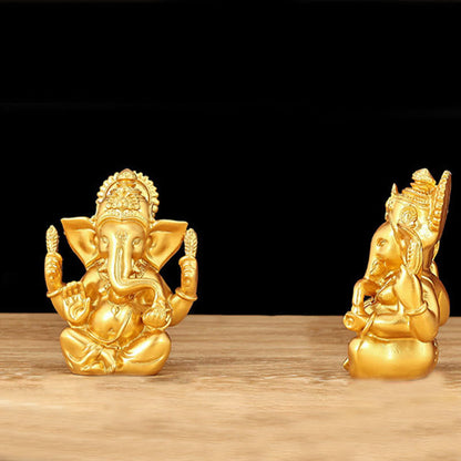 Mythstone Ganesh Ganpati Elephant Statue Transformation Home Resin Decoration