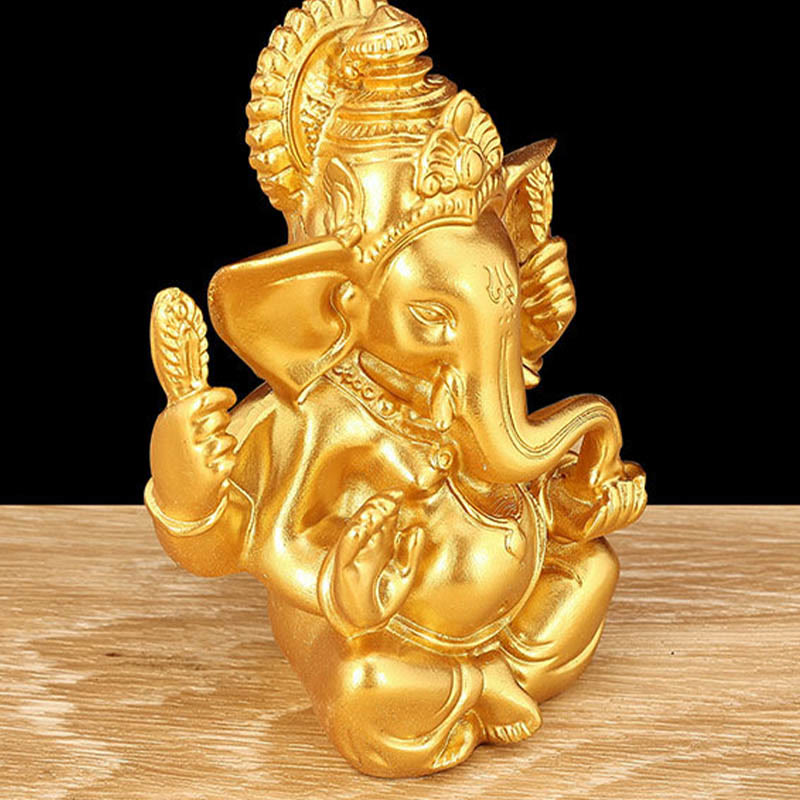 Mythstone Ganesh Ganpati Elephant Statue Transformation Home Resin Decoration