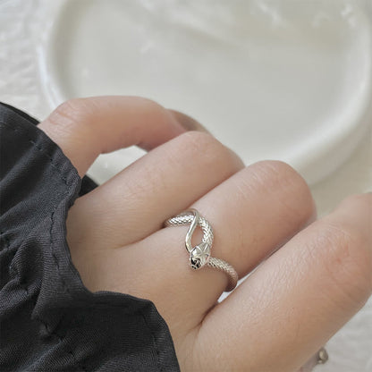 Mythstone 925 Sterling Silver Year Of The Snake Calm Ring