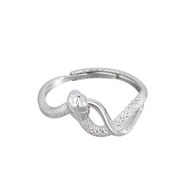 Mythstone 925 Sterling Silver Year Of The Snake Calm Ring