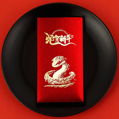 Mythstone 6Pcs Chinese Red Envelope Year of the Snake Lucky Money Envelopes 2025 New Year