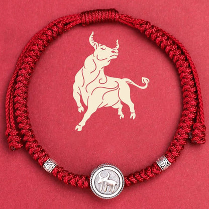 Mythstone 12 Chinese Zodiac Lucky Red String Bracelet