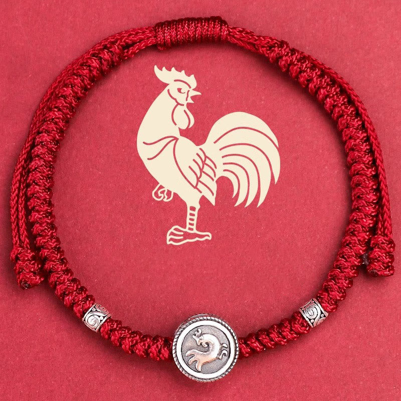 Mythstone 12 Chinese Zodiac Lucky Red String Bracelet