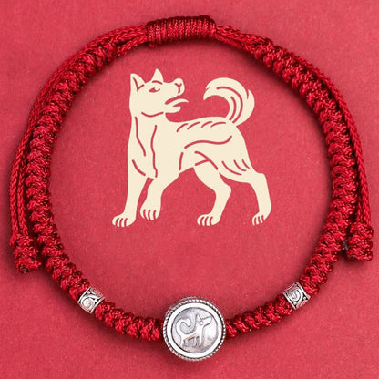 Mythstone 12 Chinese Zodiac Lucky Red String Bracelet