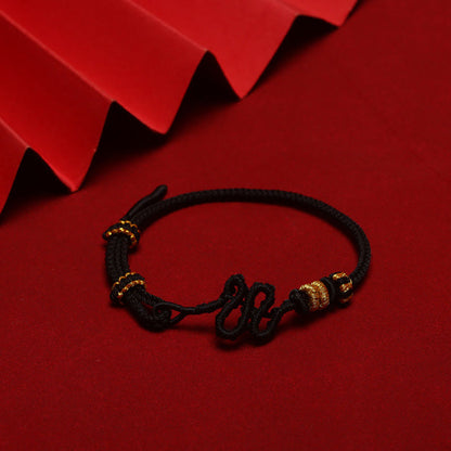 Mythstone Red String Snake Knot Year Of The Snake Protection Braided Bracelet