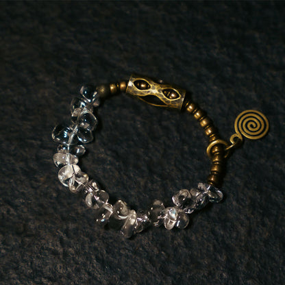 Mythstone Irregular White Crystal Copper Clarity Bracelet