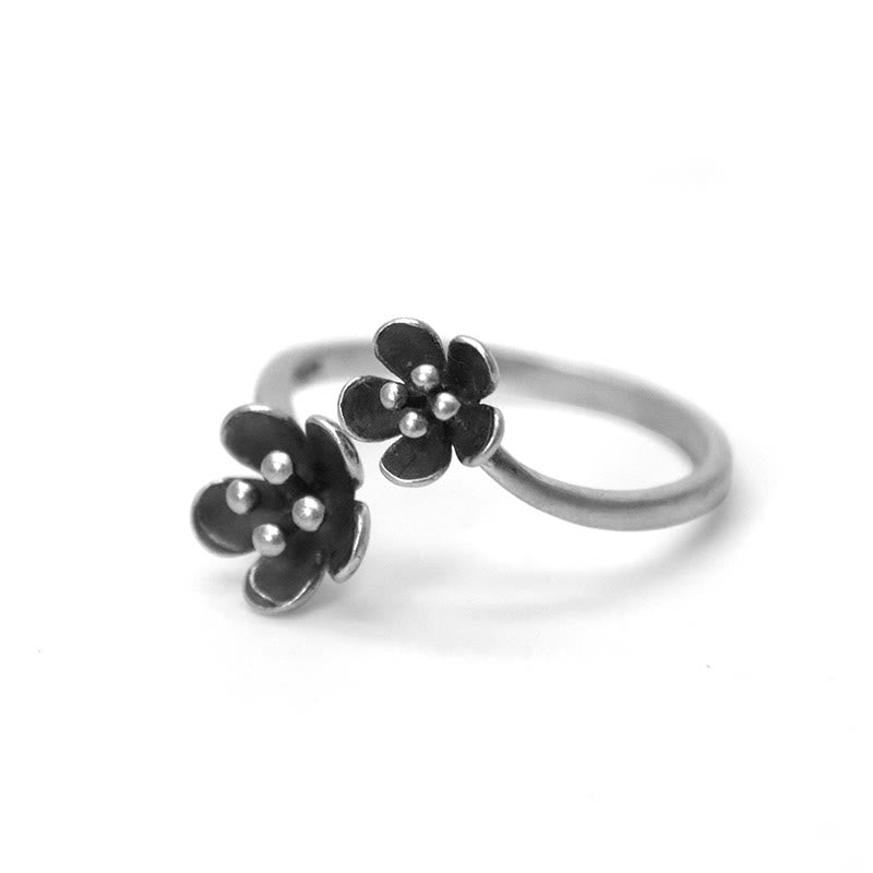 Mythstone 925 Sterling Silver Flowers Ring