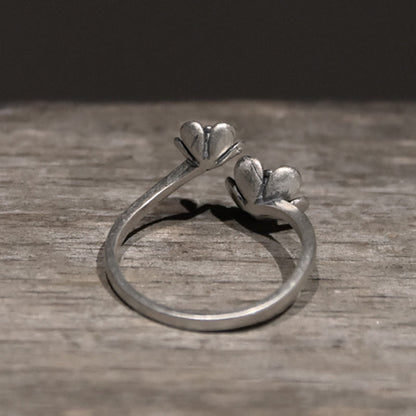 Mythstone 925 Sterling Silver Flowers Ring