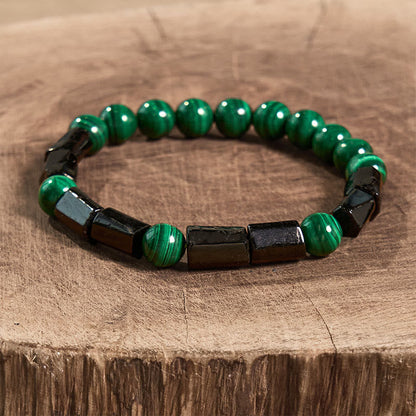 Mythstone Malachite Black Tourmaline Purity Bracelet