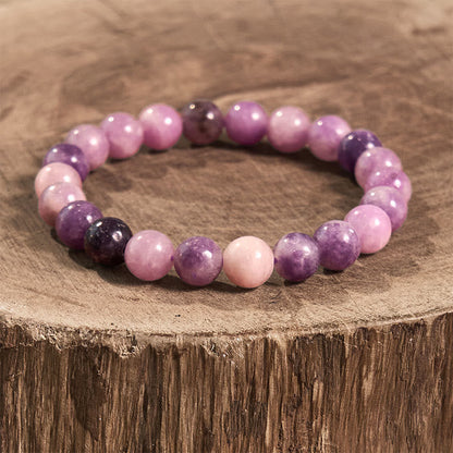 Pulsera positiva con piedra de mica morada Mythstone 