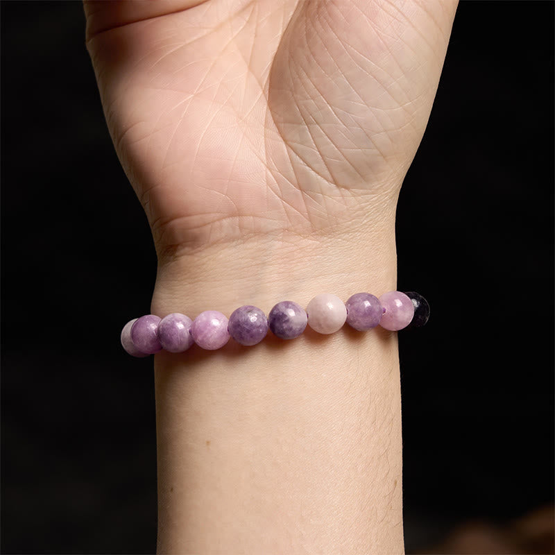 Pulsera positiva con piedra de mica morada Mythstone 