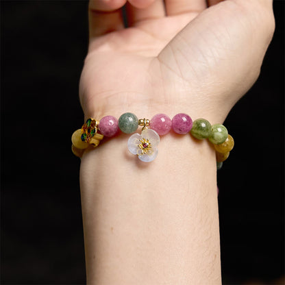 Mythstone Tourmaline Wisdom Flower Bracelet