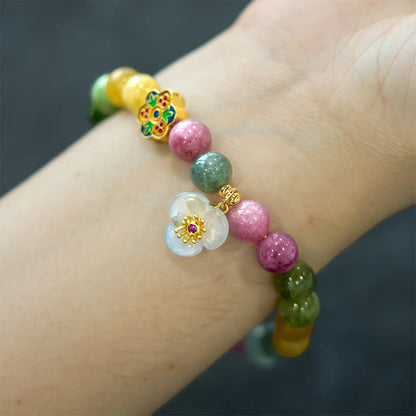 Mythstone Tourmaline Wisdom Flower Bracelet