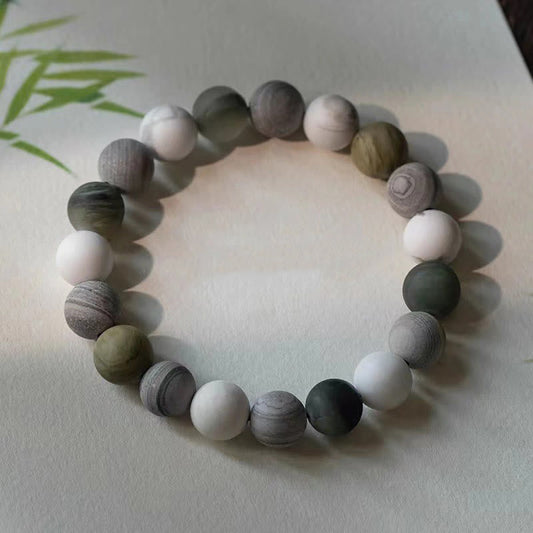 Mythstone White Turquoise Picasso Jasper Green Calcite Blessing Bracelet