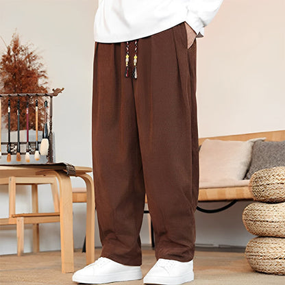 Pantalones de pana con cordón y bolsillos para hombre de otoño e invierno de Mythstone 