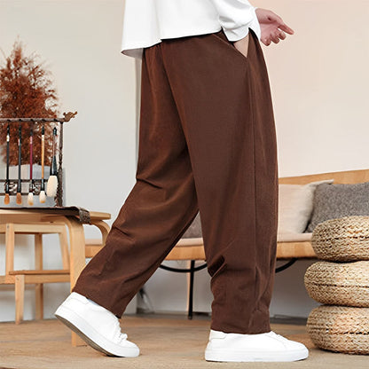 Pantalones de pana con cordón y bolsillos para hombre de otoño e invierno de Mythstone 