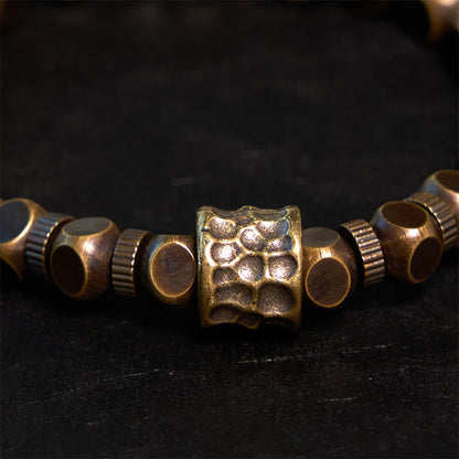 Mythstone Copper Meteorite Pattern Balance Bracelet