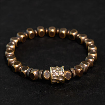 Mythstone Copper Meteorite Pattern Balance Bracelet