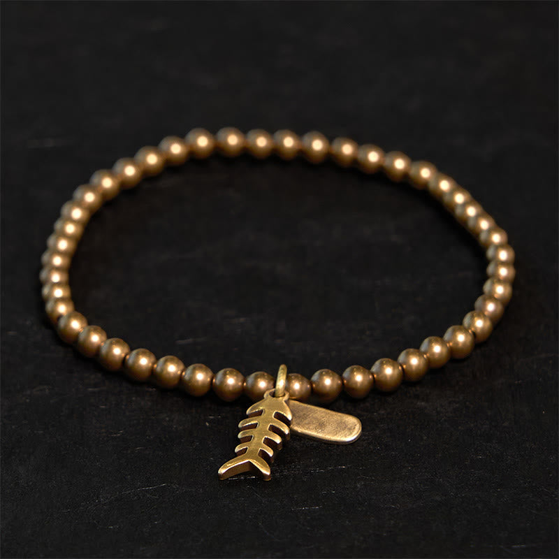 Mythstone Copper Fish Bone Healing Bracelet