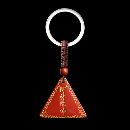 Mythstone Cinnabar Amitabha Calm Necklace Pendant