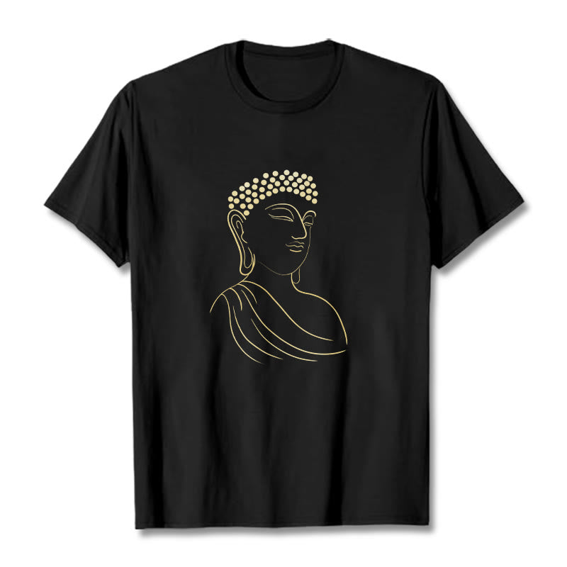 Mythstone Meditating Buddha Pattern Tee T-shirt