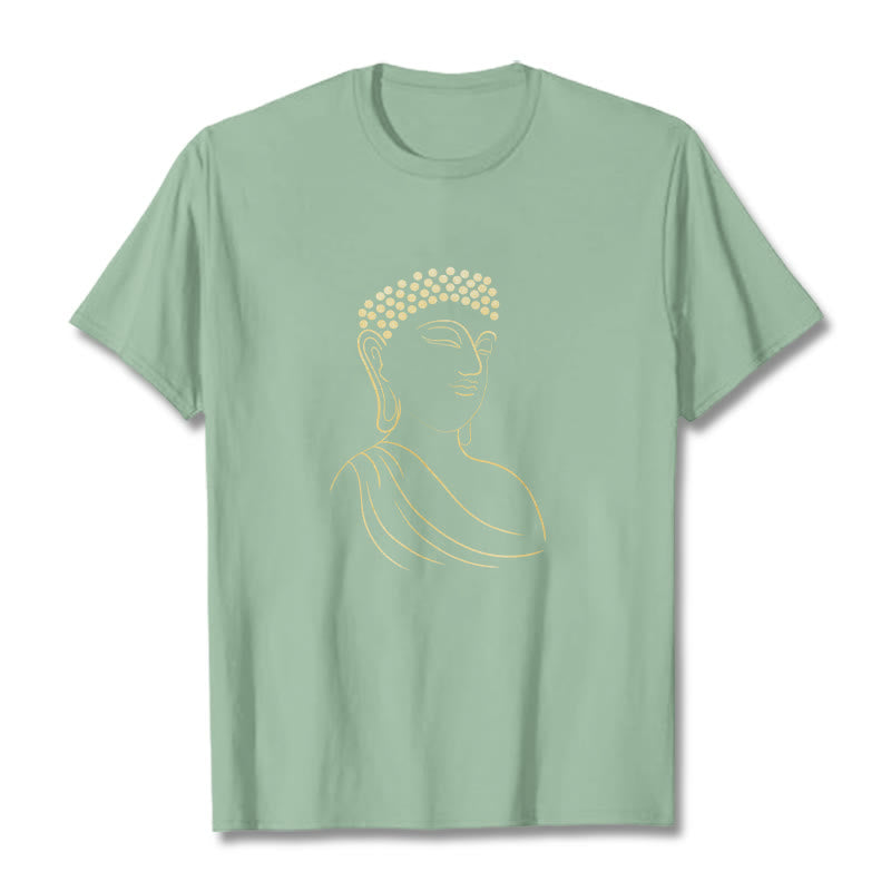 Mythstone Meditating Buddha Pattern Tee T-shirt