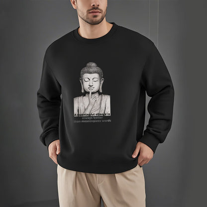 Mythstone A Meaningful Silence Fleece Lined Sweatshirt