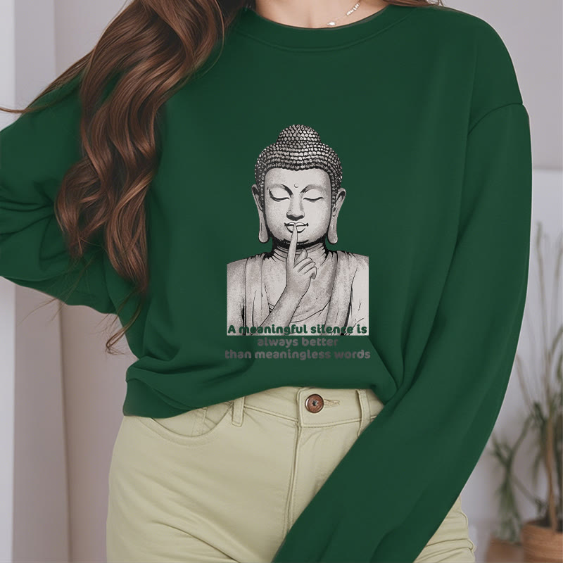 Mythstone A Meaningful Silence Fleece Lined Sweatshirt