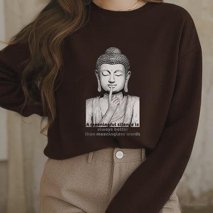 Mythstone A Meaningful Silence Fleece Lined Sweatshirt