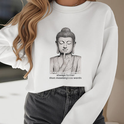 Mythstone A Meaningful Silence Fleece Lined Sweatshirt