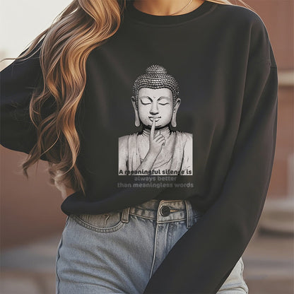 Mythstone A Meaningful Silence Fleece Lined Sweatshirt