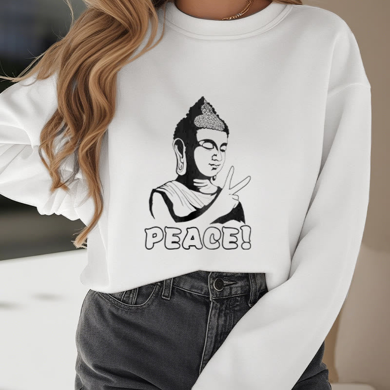 Mythstone Peace Fleece Lined Sweatshirt