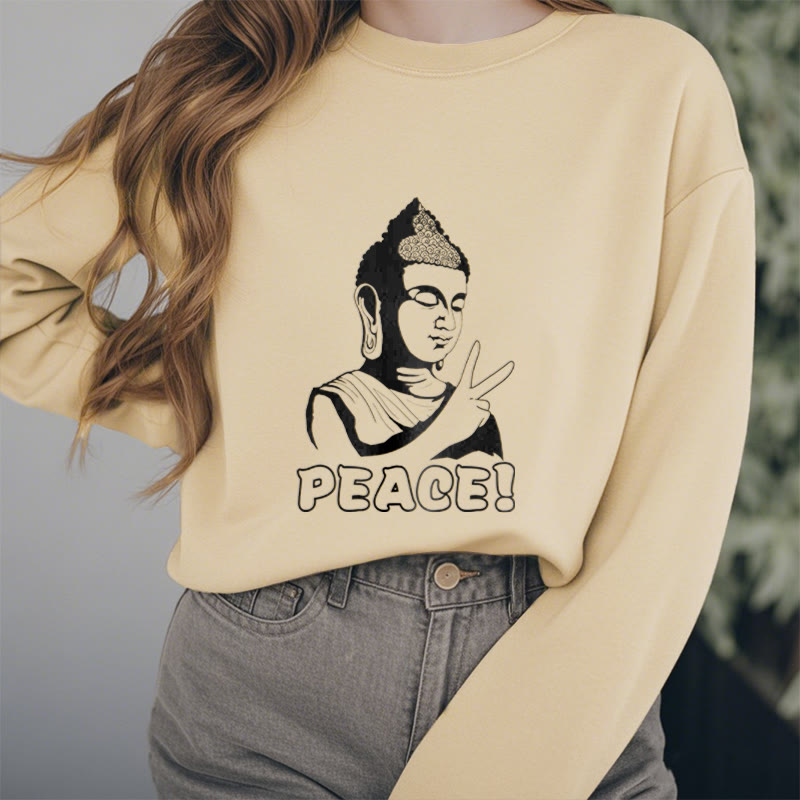 Mythstone Peace Fleece Lined Sweatshirt