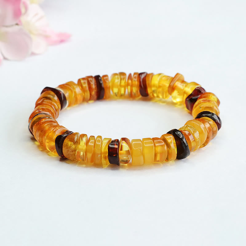 Mythstone Amber Peace Buckle Confidence Bracelet