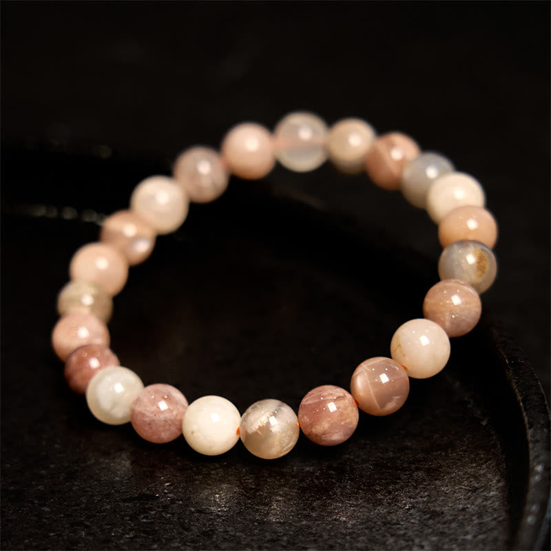 Mythstone Peach Moonstone Healing Bracelet