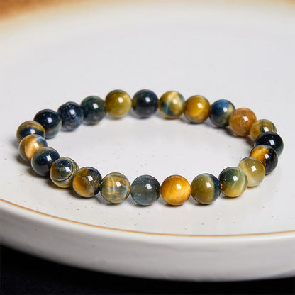 Mythstone Yellow Blue Tiger Eye Courage Bracelet