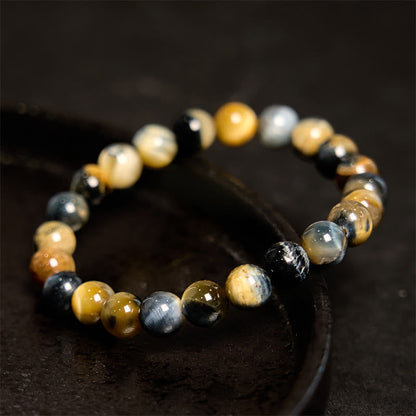 Mythstone Yellow Blue Tiger Eye Courage Bracelet